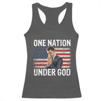Charlie Kirk Christian Racerback Tank Top One Nation Under God Patriotic Faith - Wonder Print Shop