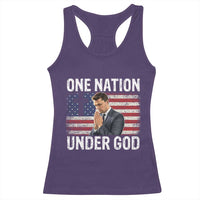 Charlie Kirk Christian Racerback Tank Top One Nation Under God Patriotic Faith - Wonder Print Shop