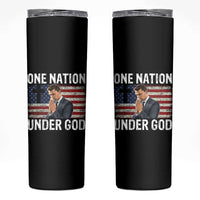 Charlie Kirk Christian Skinny Tumbler One Nation Under God Patriotic Faith - Wonder Print Shop
