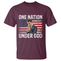 Charlie Kirk Christian T Shirt One Nation Under God Patriotic Faith - Wonder Print Shop