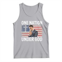 Charlie Kirk Christian Tank Top One Nation Under God Patriotic Faith - Wonder Print Shop
