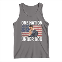 Charlie Kirk Christian Tank Top One Nation Under God Patriotic Faith - Wonder Print Shop