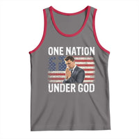 Charlie Kirk Christian Tank Top One Nation Under God Patriotic Faith - Wonder Print Shop