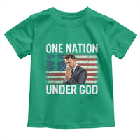 Charlie Kirk Christian Toddler T Shirt One Nation Under God Patriotic Faith - Wonder Print Shop