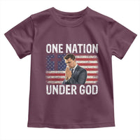 Charlie Kirk Christian Toddler T Shirt One Nation Under God Patriotic Faith - Wonder Print Shop
