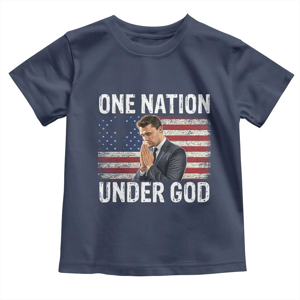 Charlie Kirk Christian Toddler T Shirt One Nation Under God Patriotic Faith - Wonder Print Shop