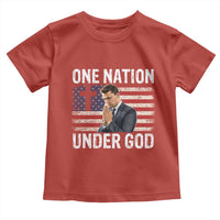 Charlie Kirk Christian Toddler T Shirt One Nation Under God Patriotic Faith - Wonder Print Shop