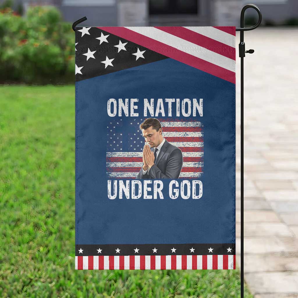Charlie Kirk Christian Garden Flag One Nation Under God Patriotic Faith