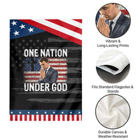 Charlie Kirk Christian Garden Flag One Nation Under God Patriotic Faith