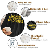 67 Six Seven Meme Throw Blanket Funny Hanukkah School Days - Wonder Print Shop