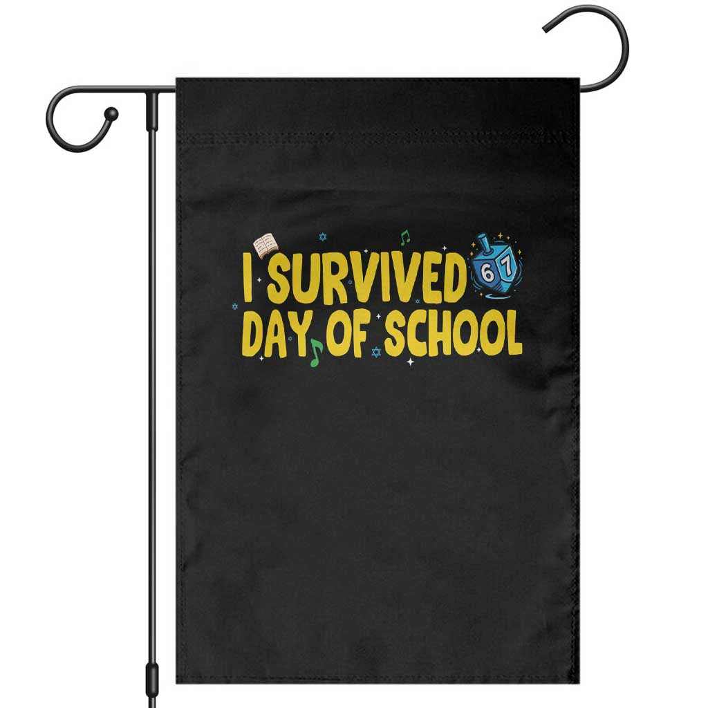67 Six Seven Meme Garden Flag Funny Hanukkah School Days - Wonder Print Shop