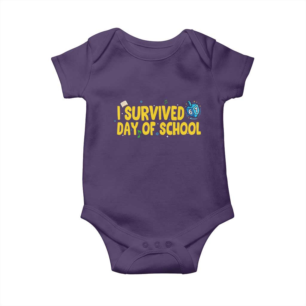 67 Six Seven Meme Baby Onesie Funny Hanukkah School Days - Wonder Print Shop