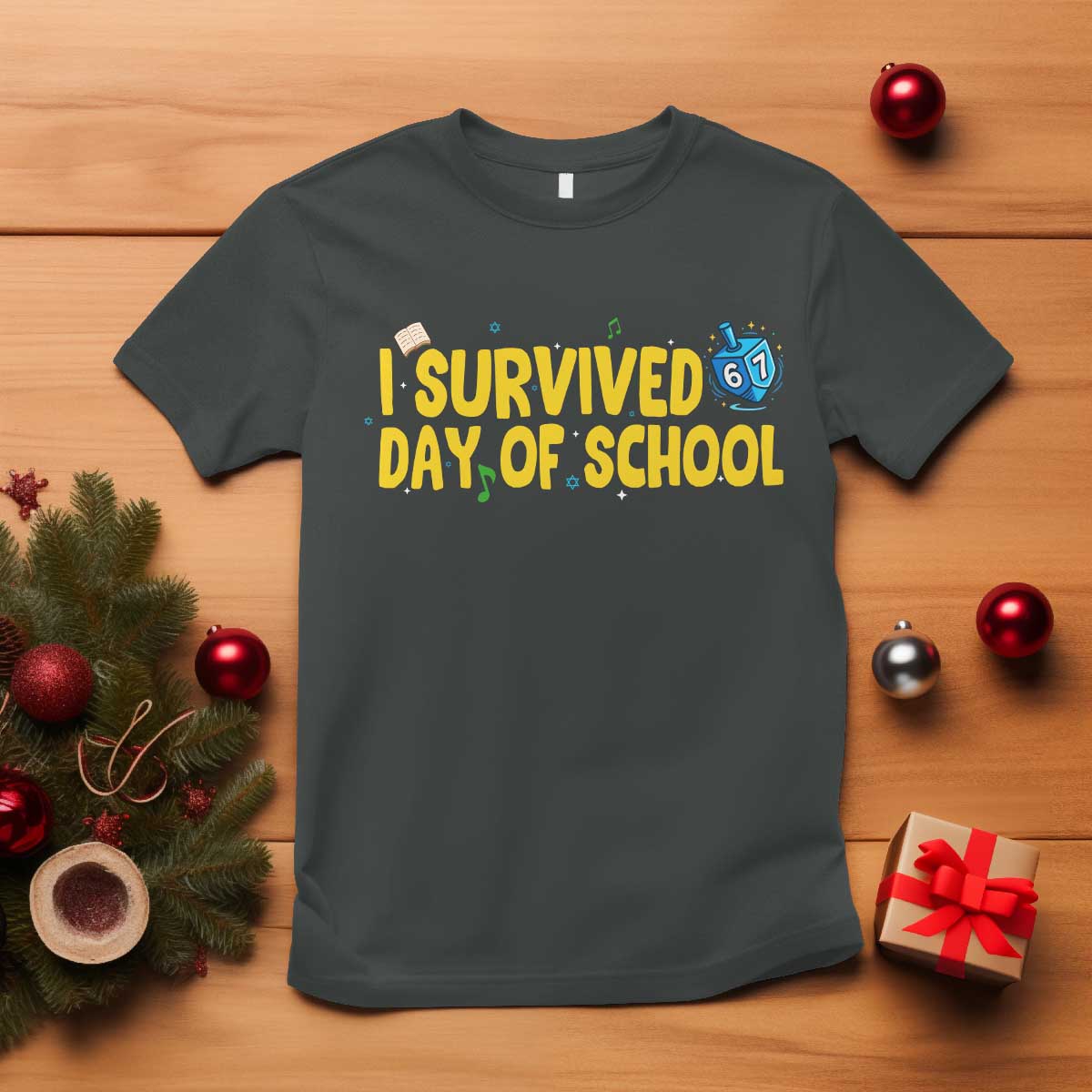 67 Six Seven Meme T Shirt Funny Hanukkah School Days - Wonder Print Shop