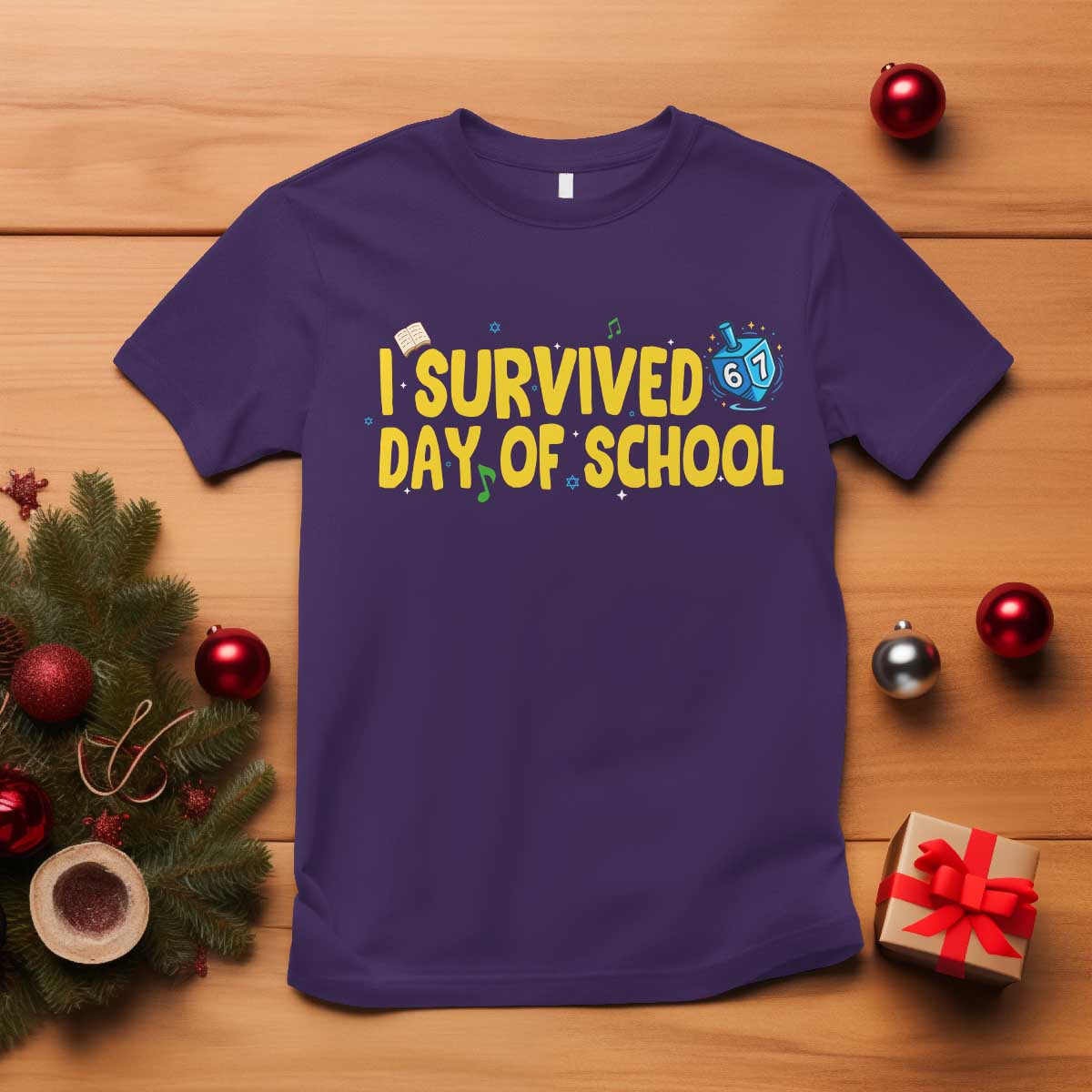 67 Six Seven Meme T Shirt Funny Hanukkah School Days - Wonder Print Shop