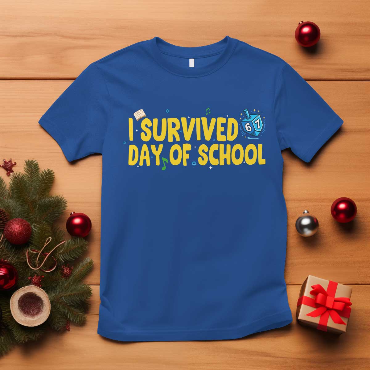 67 Six Seven Meme T Shirt Funny Hanukkah School Days - Wonder Print Shop