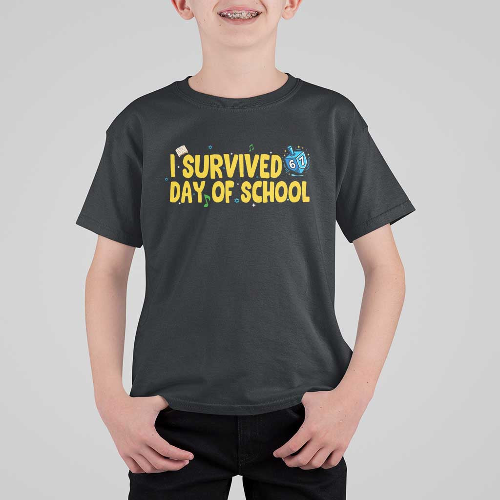 67 Six Seven Meme T Shirt For Kid Funny Hanukkah School Days - Wonder Print Shop