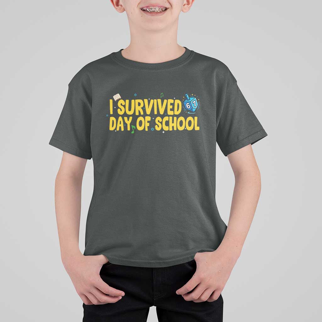 67 Six Seven Meme T Shirt For Kid Funny Hanukkah School Days - Wonder Print Shop