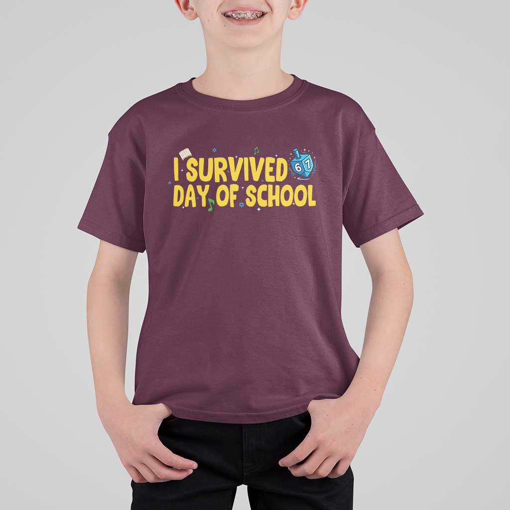 67 Six Seven Meme T Shirt For Kid Funny Hanukkah School Days - Wonder Print Shop