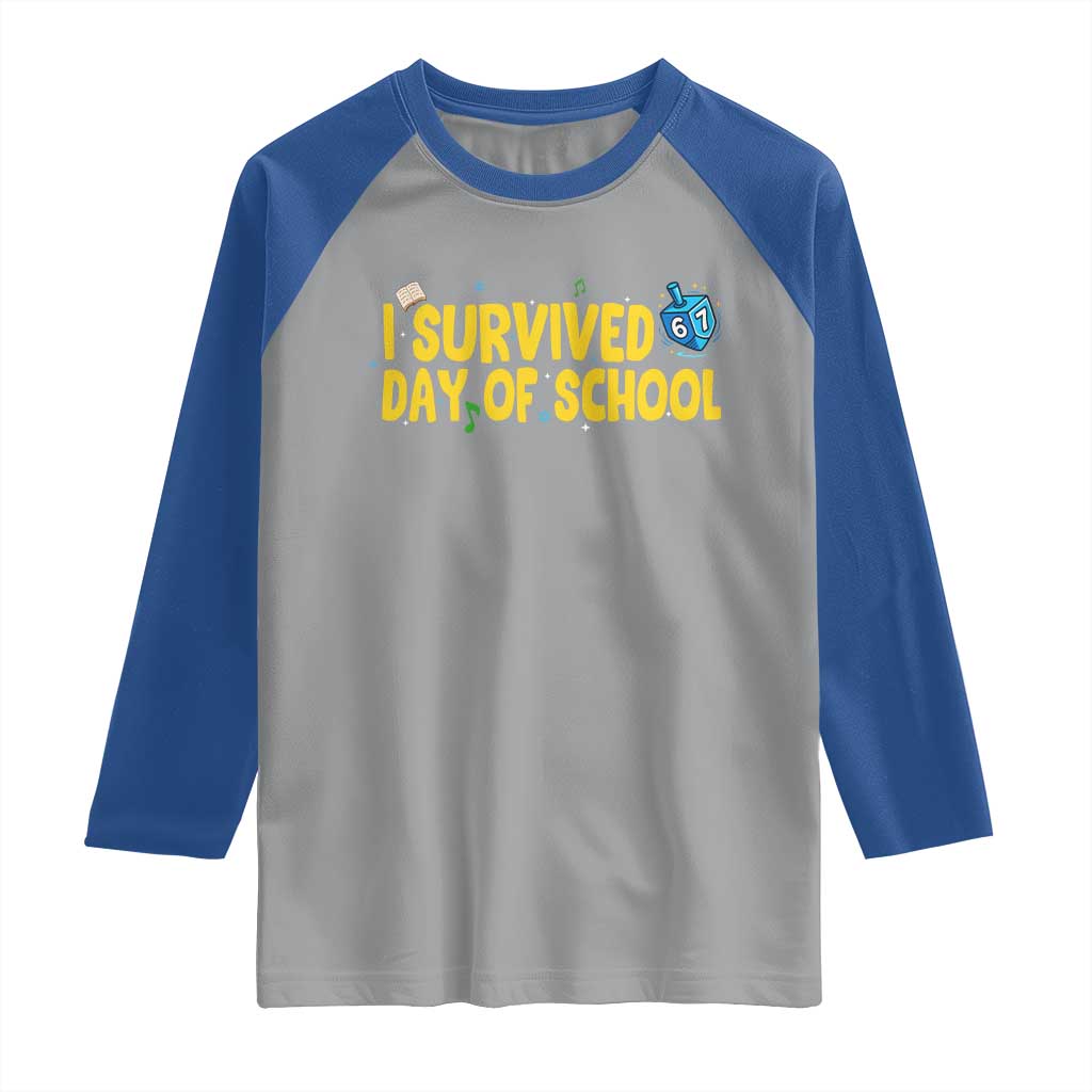 67 Six Seven Meme Raglan Shirt Funny Hanukkah School Days - Wonder Print Shop