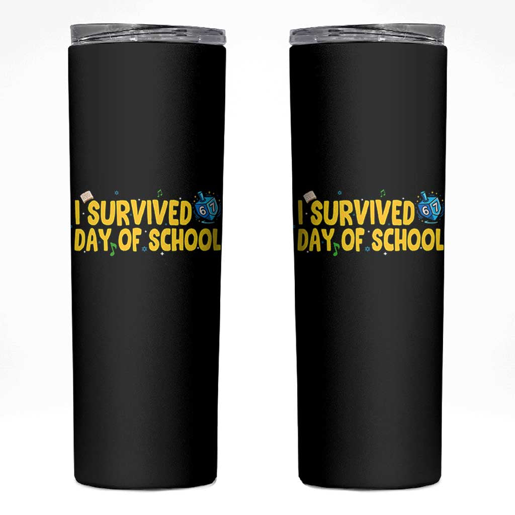 67 Six Seven Meme Skinny Tumbler Funny Hanukkah School Days - Wonder Print Shop