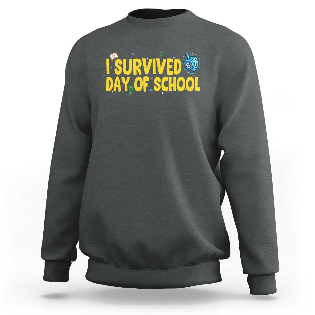 67 Six Seven Meme Sweatshirt Funny Hanukkah School Days - Wonder Print Shop