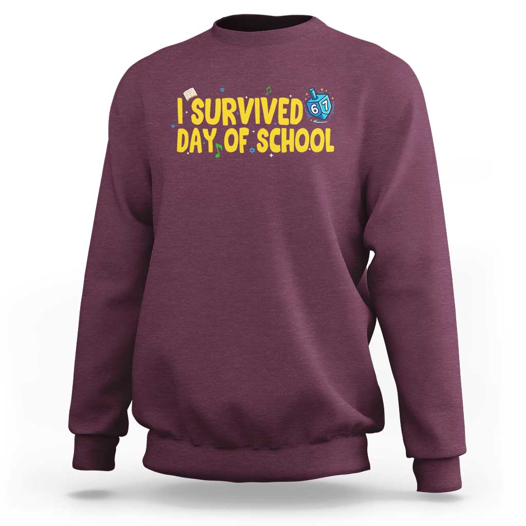 67 Six Seven Meme Sweatshirt Funny Hanukkah School Days - Wonder Print Shop