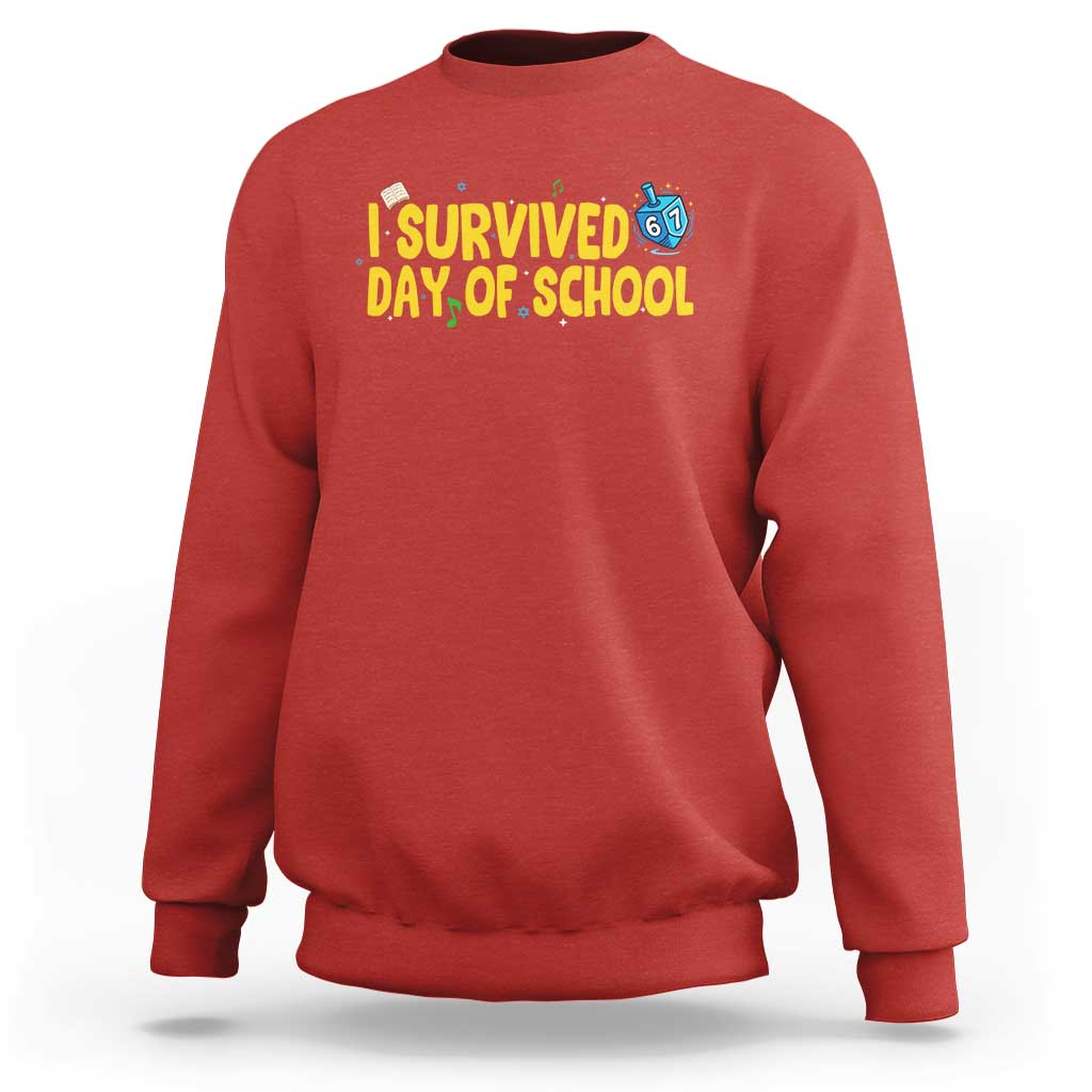 67 Six Seven Meme Sweatshirt Funny Hanukkah School Days - Wonder Print Shop