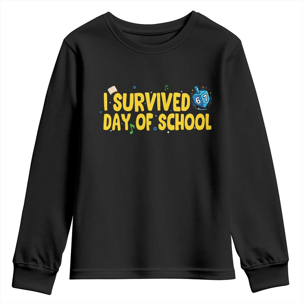 67 Six Seven Meme Youth Sweatshirt Funny Hanukkah School Days - Wonder Print Shop