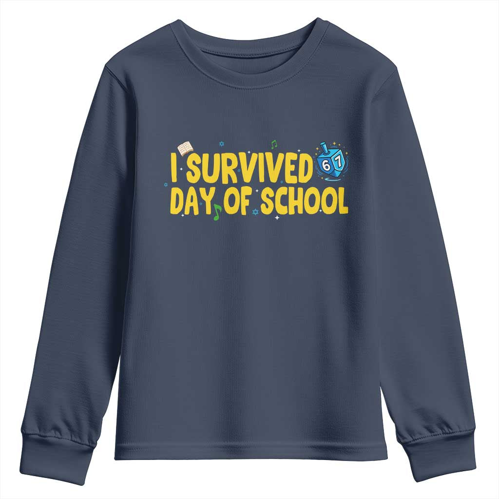 67 Six Seven Meme Youth Sweatshirt Funny Hanukkah School Days - Wonder Print Shop