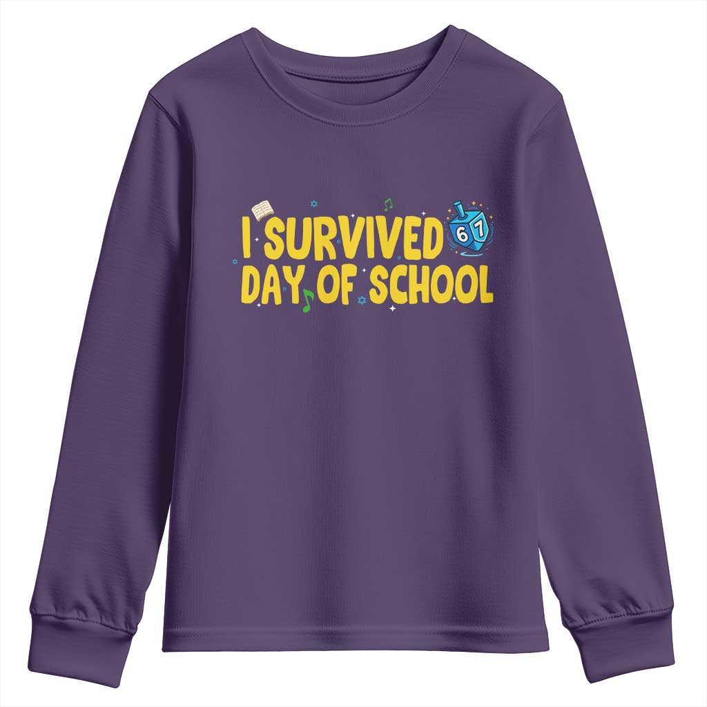 67 Six Seven Meme Youth Sweatshirt Funny Hanukkah School Days - Wonder Print Shop