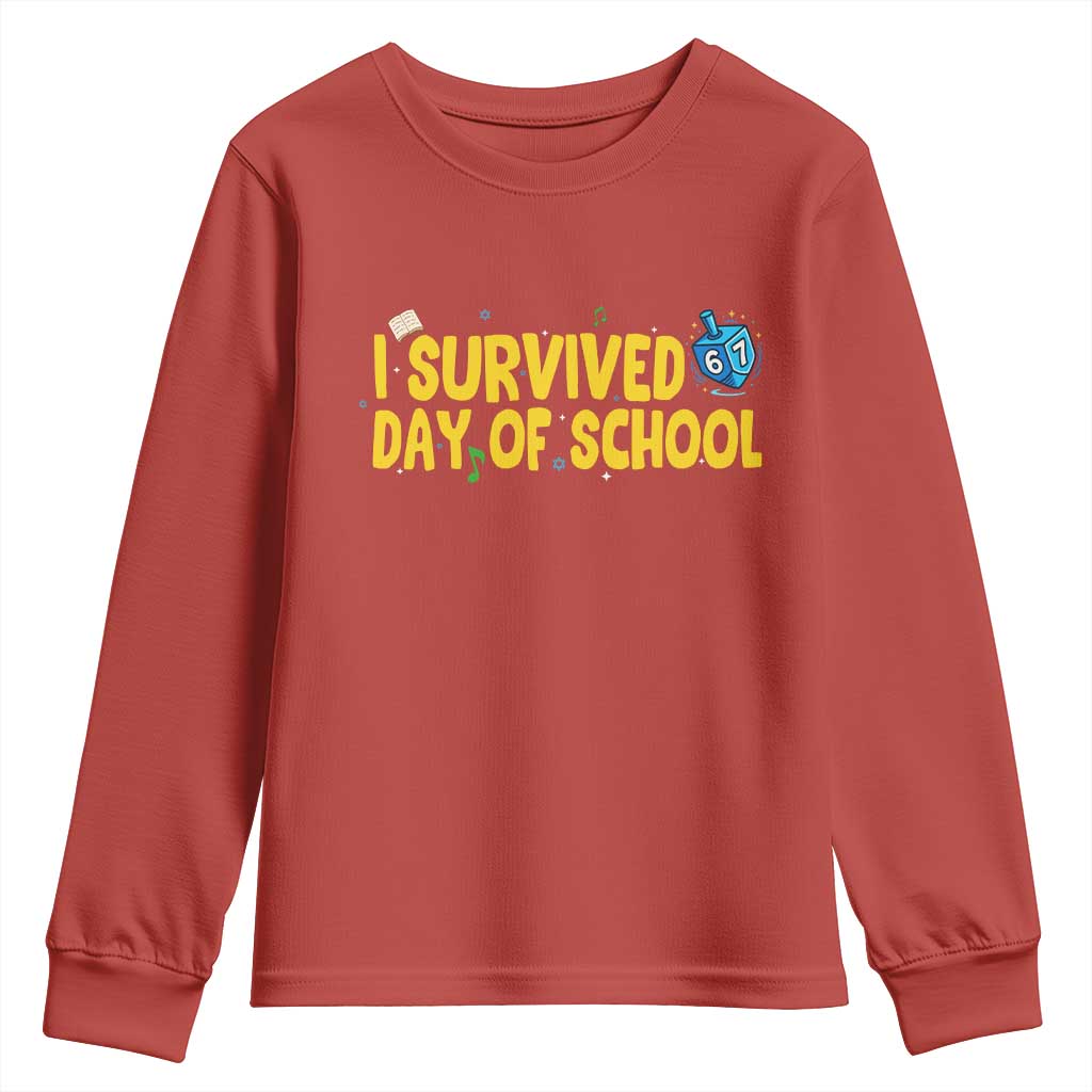67 Six Seven Meme Youth Sweatshirt Funny Hanukkah School Days - Wonder Print Shop