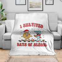 67 Six Seven Christmas Meme Throw Blanket I Survived Days Of School - Wonder Print Shop