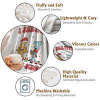 67 Six Seven Christmas Meme Throw Blanket I Survived Days Of School - Wonder Print Shop