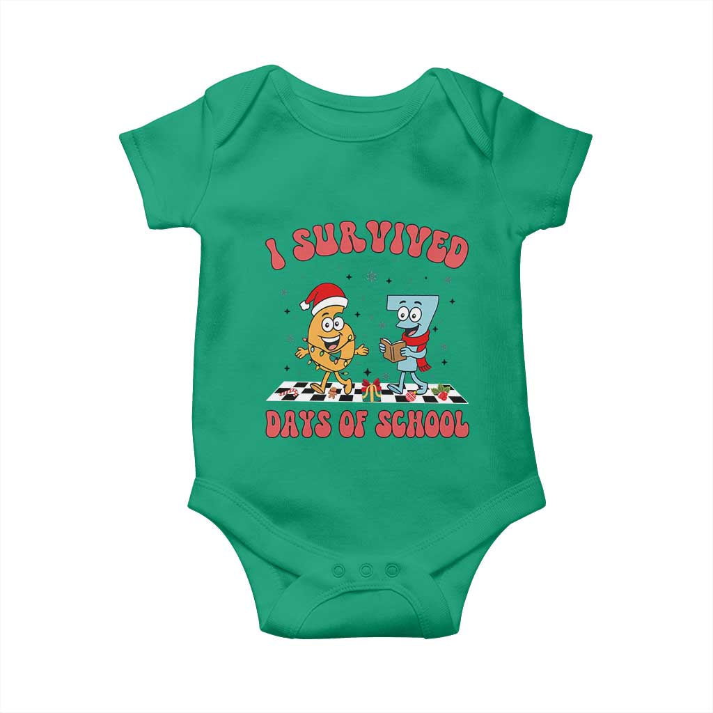67 Six Seven Christmas Meme Baby Onesie I Survived Days Of School - Wonder Print Shop