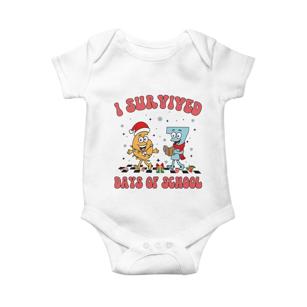 67 Six Seven Christmas Meme Baby Onesie I Survived Days Of School - Wonder Print Shop