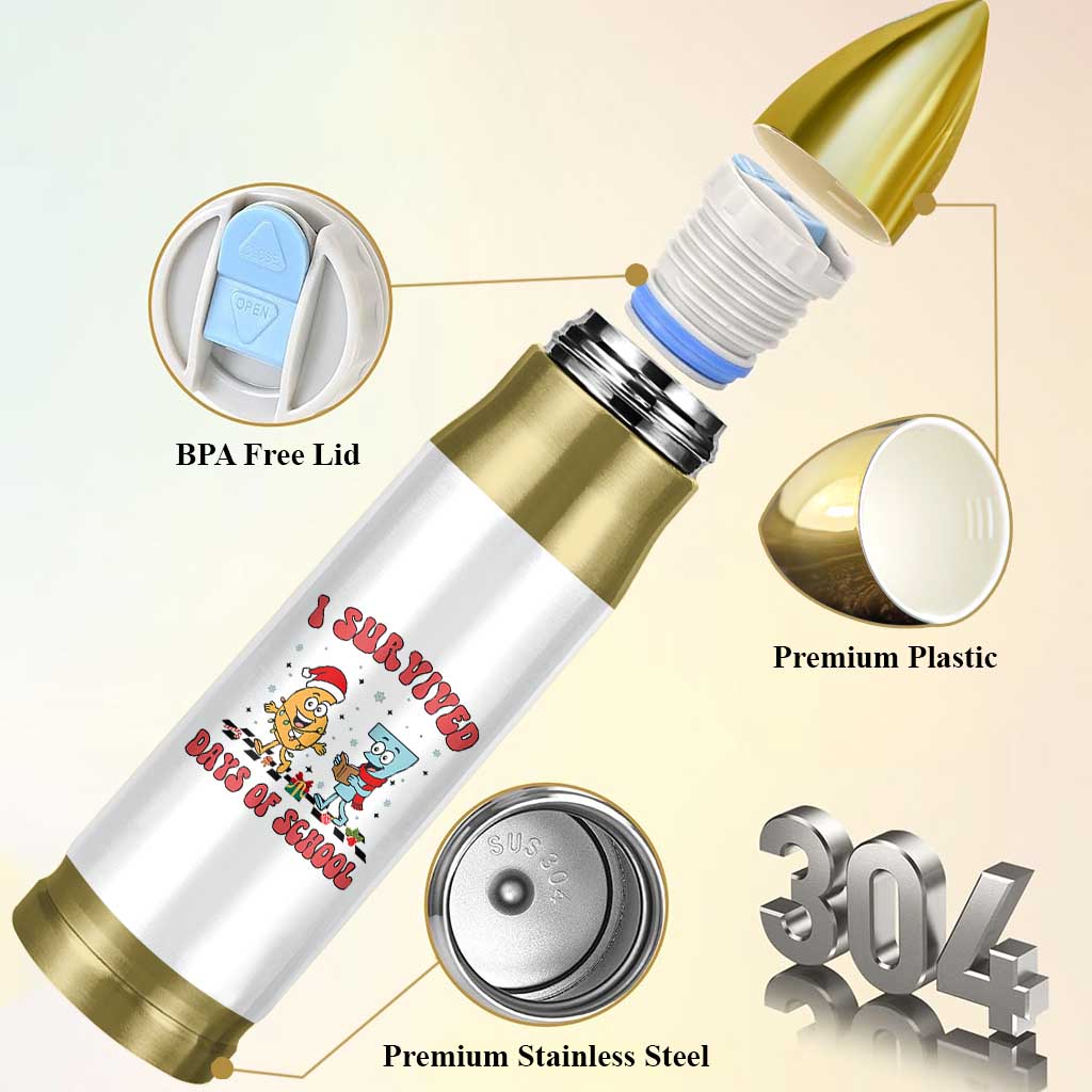 67 Six Seven Christmas Meme Bullet Tumbler I Survived Days Of School - Wonder Print Shop