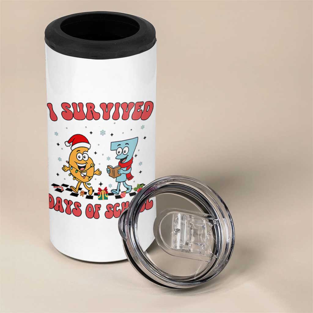 67 Six Seven Christmas Meme 4 in 1 Can Cooler Tumbler I Survived Days Of School - Wonder Print Shop
