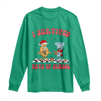 67 Six Seven Christmas Meme Long Sleeve Shirt I Survived Days Of School - Wonder Print Shop
