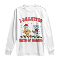 67 Six Seven Christmas Meme Long Sleeve Shirt I Survived Days Of School - Wonder Print Shop