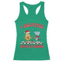 67 Six Seven Christmas Meme Racerback Tank Top I Survived Days Of School - Wonder Print Shop