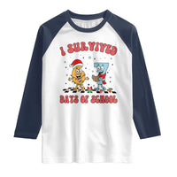 67 Six Seven Christmas Meme Raglan Shirt I Survived Days Of School - Wonder Print Shop