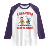 67 Six Seven Christmas Meme Raglan Shirt I Survived Days Of School - Wonder Print Shop