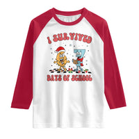 67 Six Seven Christmas Meme Raglan Shirt I Survived Days Of School - Wonder Print Shop
