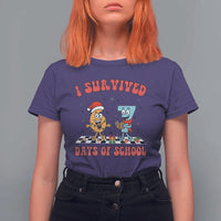 67 Six Seven Christmas Meme T Shirt For Women I Survived Days Of School - Wonder Print Shop