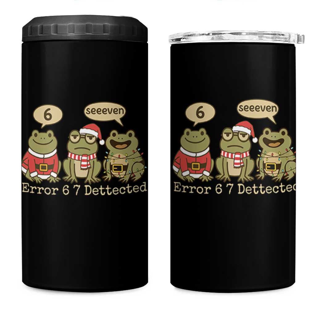 67 Six Seven Christmas Meme 4 in 1 Can Cooler Tumbler Funny Frog Christmas Xmas - Wonder Print Shop