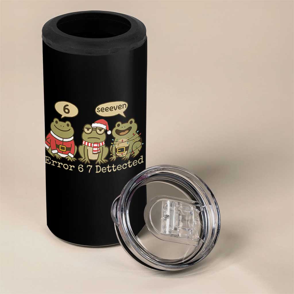 67 Six Seven Christmas Meme 4 in 1 Can Cooler Tumbler Funny Frog Christmas Xmas - Wonder Print Shop
