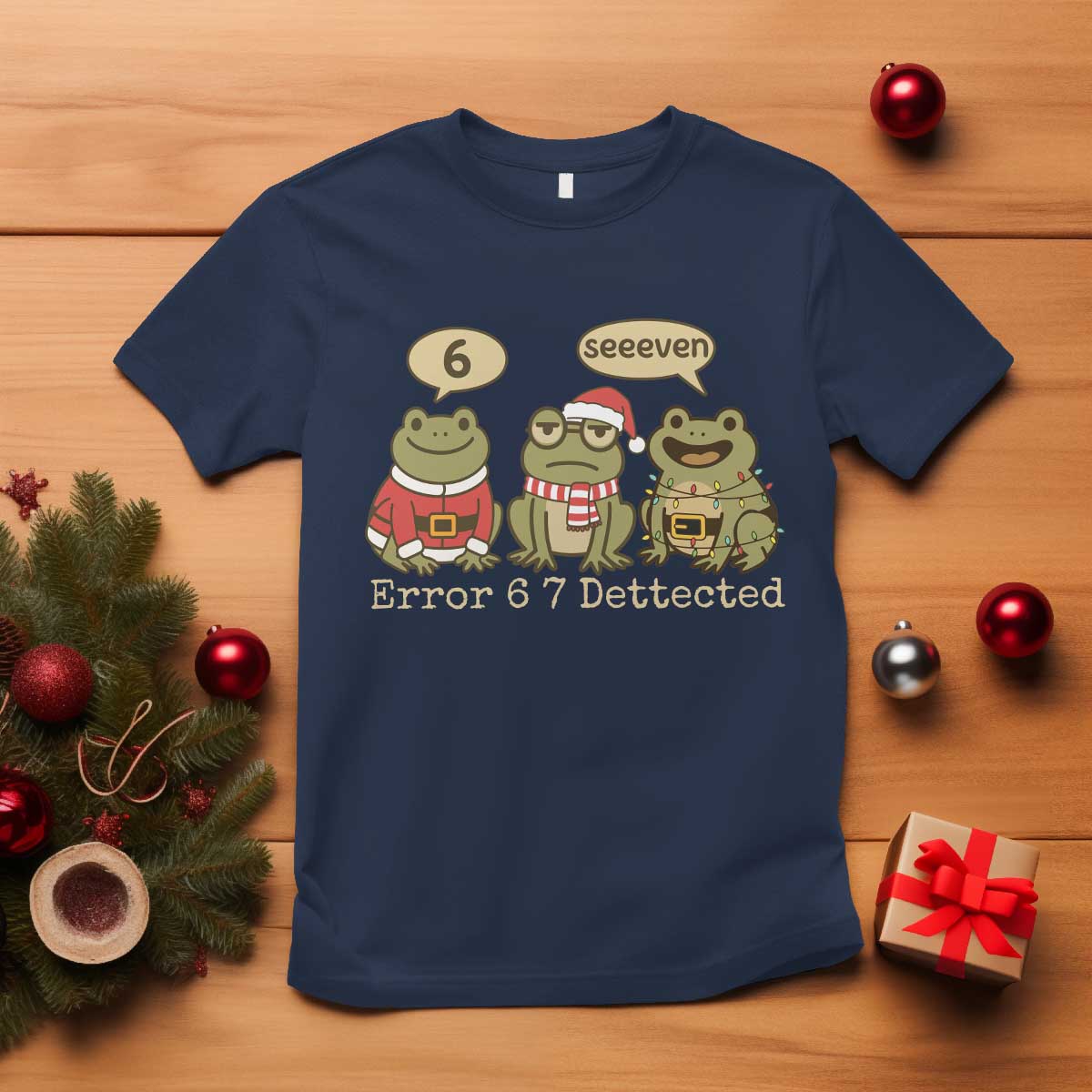 67 Six Seven Christmas Meme T Shirt Funny Frog Christmas Xmas - Wonder Print Shop
