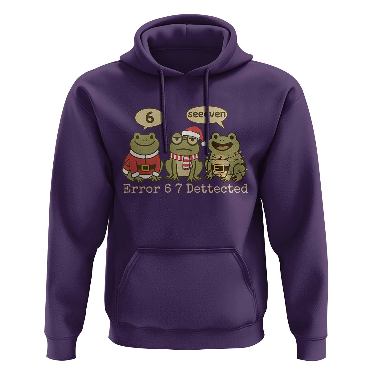 67 Six Seven Christmas Meme Hoodie Funny Frog Christmas Xmas - Wonder Print Shop
