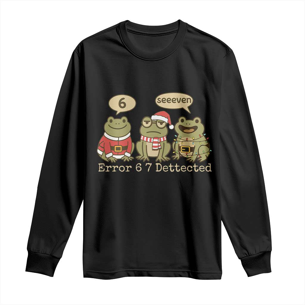 67 Six Seven Christmas Meme Long Sleeve Shirt Funny Frog Christmas Xmas - Wonder Print Shop