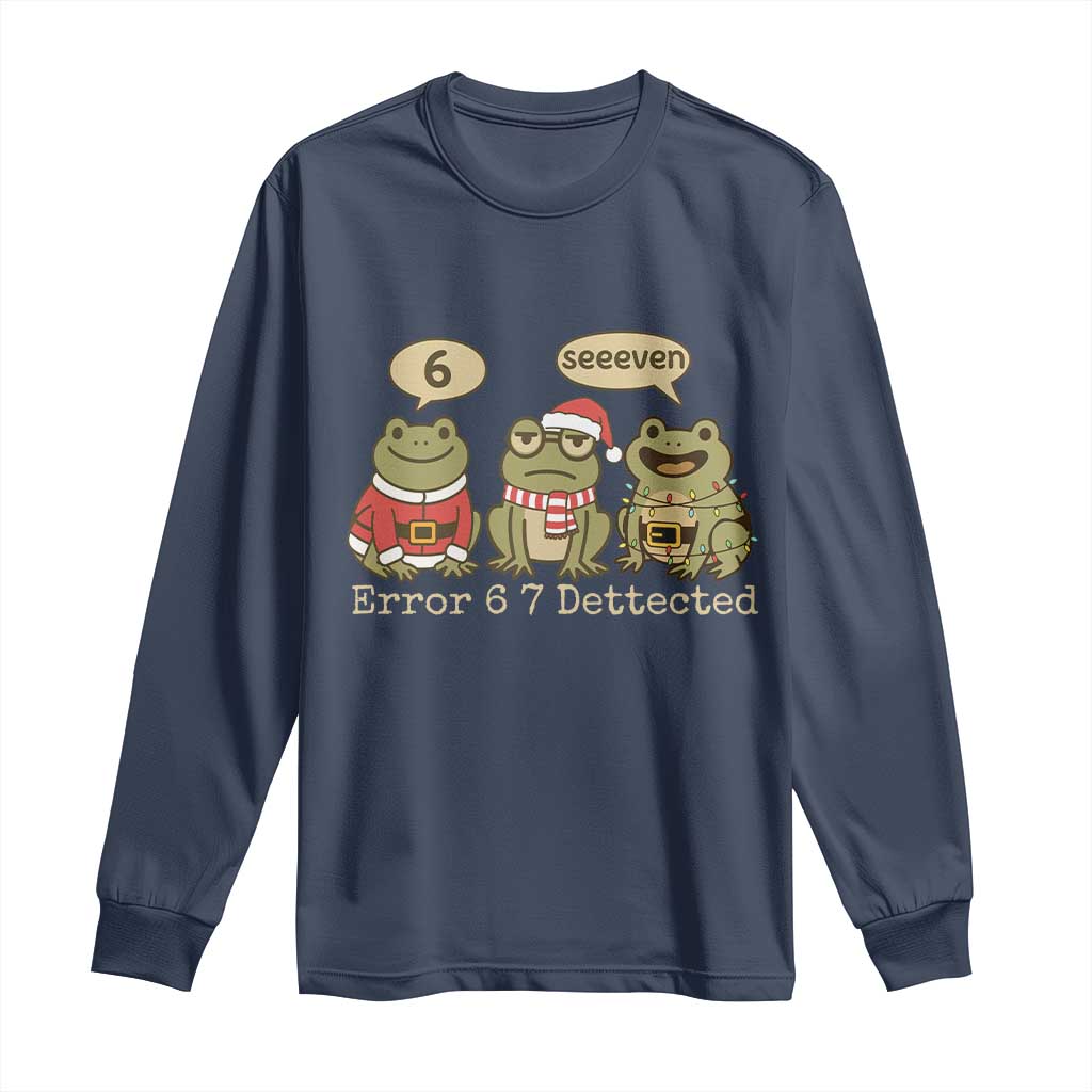 67 Six Seven Christmas Meme Long Sleeve Shirt Funny Frog Christmas Xmas - Wonder Print Shop